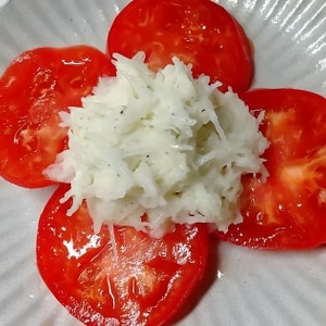 マヨおろしのせ✧*トマトサラダ